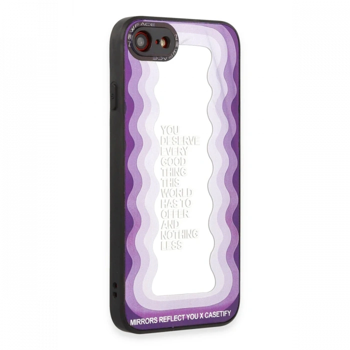 Newface iPhone 7 Kılıf Mirror Desenli Kapak