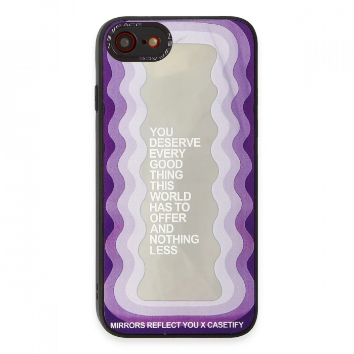 Newface iPhone 7 Kılıf Mirror Desenli Kapak