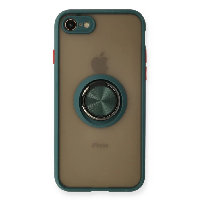Newface iPhone 7 Kılıf Montreal Yüzüklü Silikon Kapak