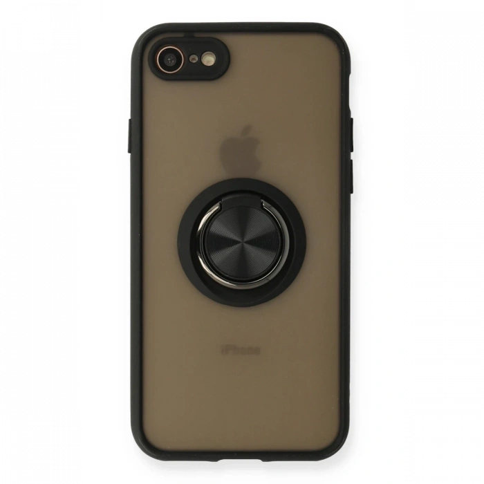 Newface iPhone 7 Kılıf Montreal Yüzüklü Silikon Kapak