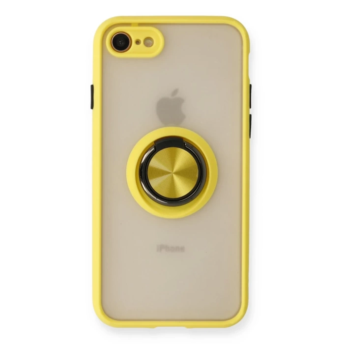 Newface iPhone 7 Kılıf Montreal Yüzüklü Silikon Kapak