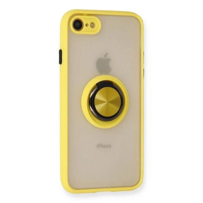 Newface iPhone 7 Kılıf Montreal Yüzüklü Silikon Kapak