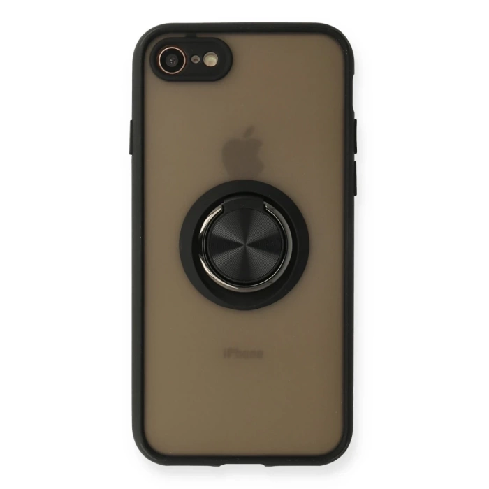 Newface iPhone 7 Kılıf Montreal Yüzüklü Silikon Kapak