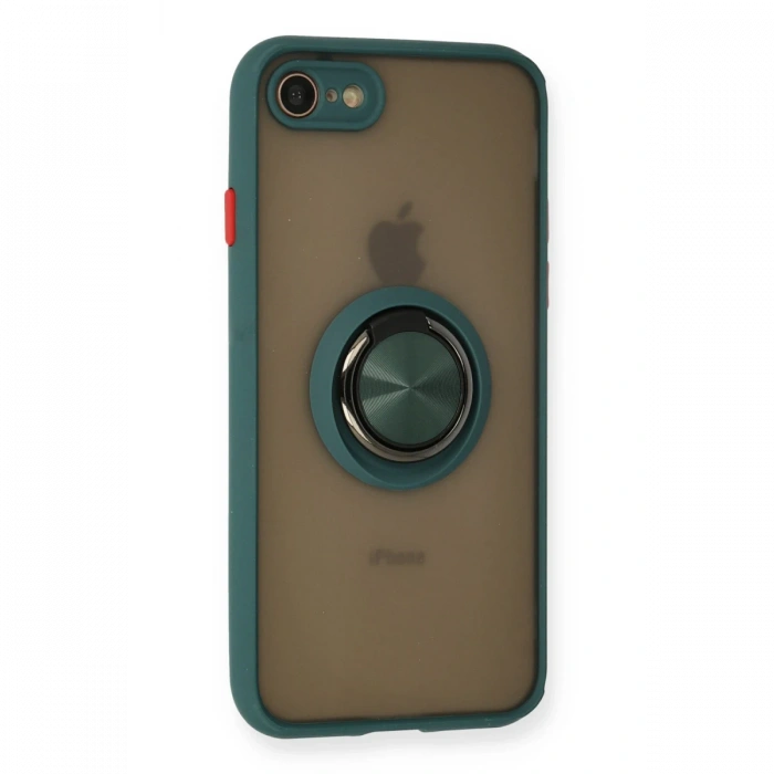 Newface iPhone 7 Kılıf Montreal Yüzüklü Silikon Kapak