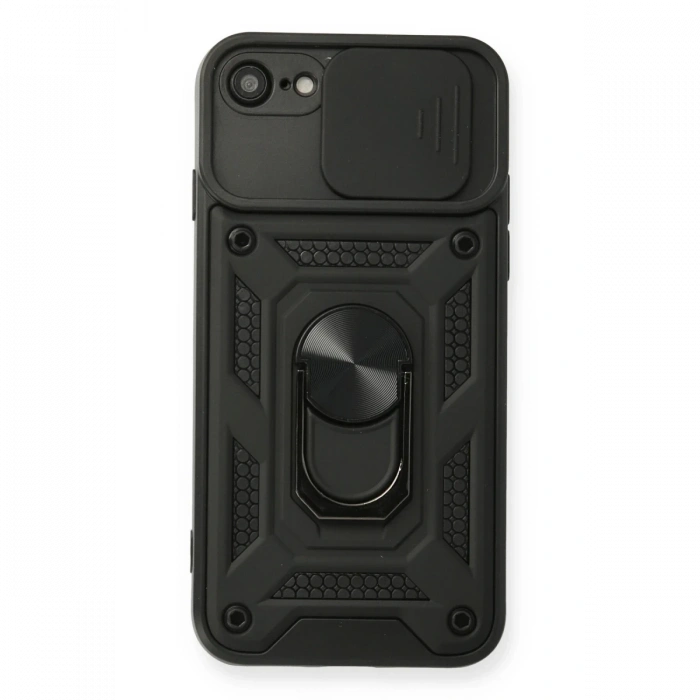 Newface iPhone 7 Kılıf Pars Lens Yüzüklü Silikon