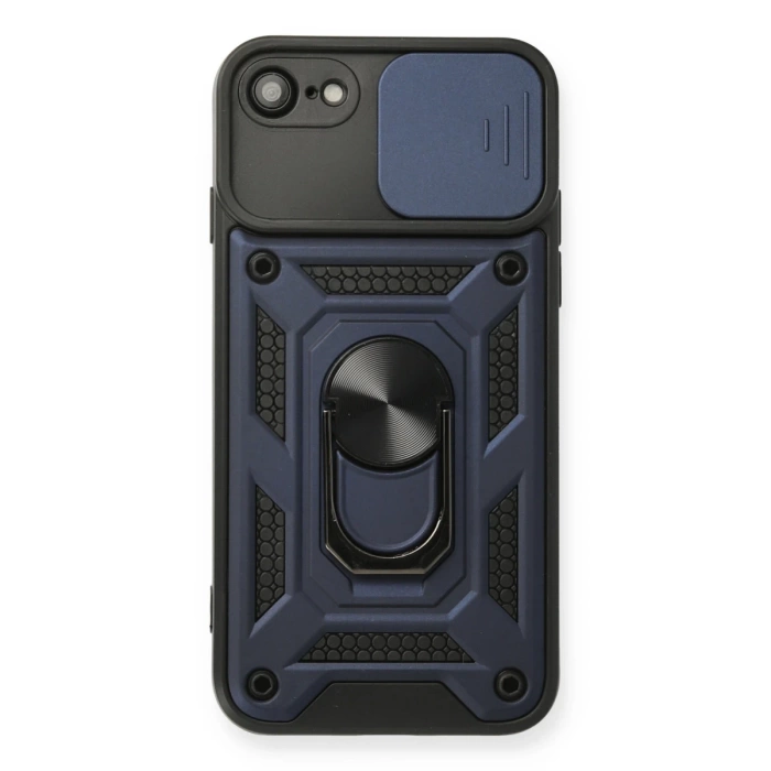 Newface iPhone 7 Kılıf Pars Lens Yüzüklü Silikon