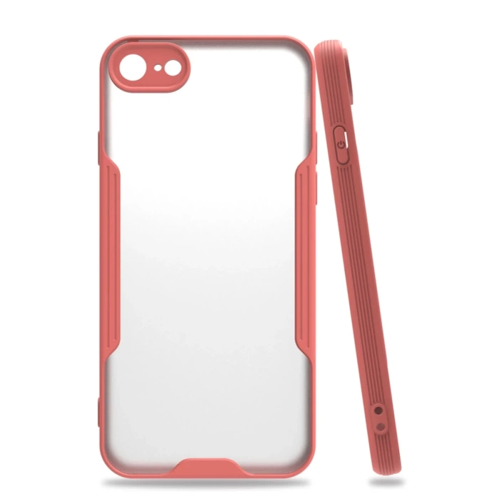 Newface iPhone 7 Kılıf Platin Silikon - Pembe
