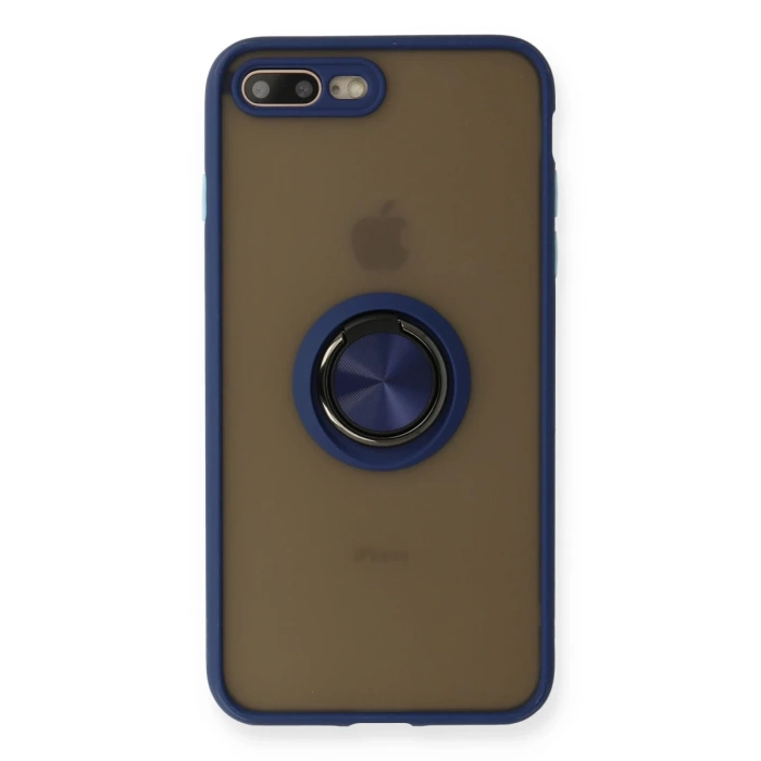 Newface iPhone 7 Plus Kılıf Montreal Yüzüklü Silikon Kapak