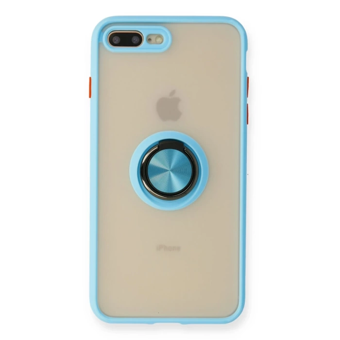 Newface iPhone 7 Plus Kılıf Montreal Yüzüklü Silikon Kapak