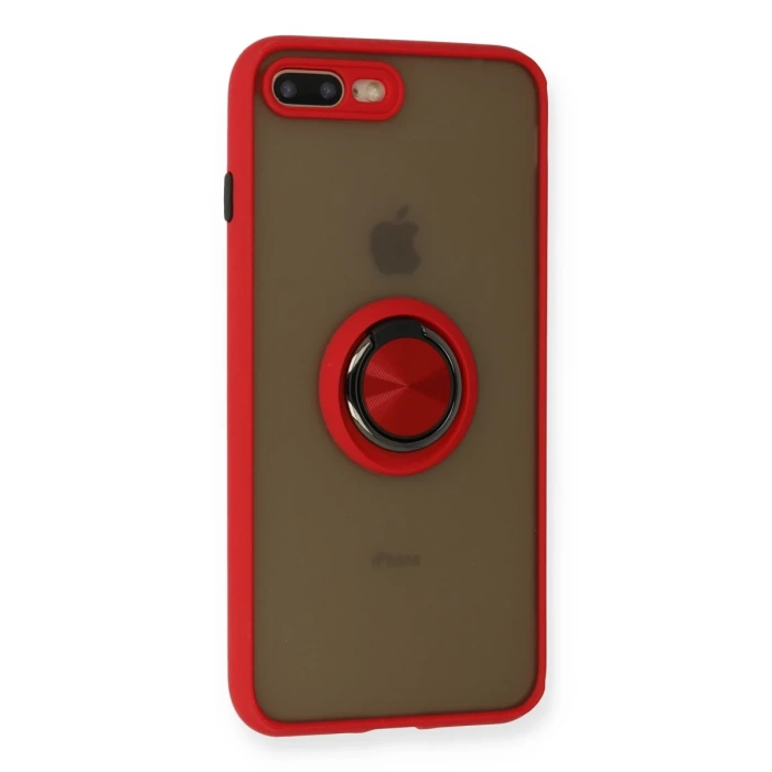 Newface iPhone 7 Plus Kılıf Montreal Yüzüklü Silikon Kapak