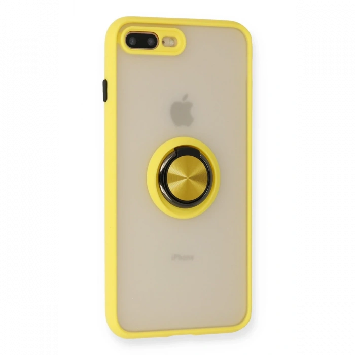 Newface iPhone 7 Plus Kılıf Montreal Yüzüklü Silikon Kapak