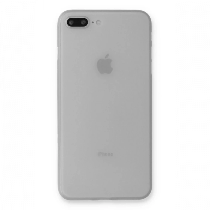 Newface iPhone 7 Plus Kılıf PP Ultra İnce Kapak - Beyaz