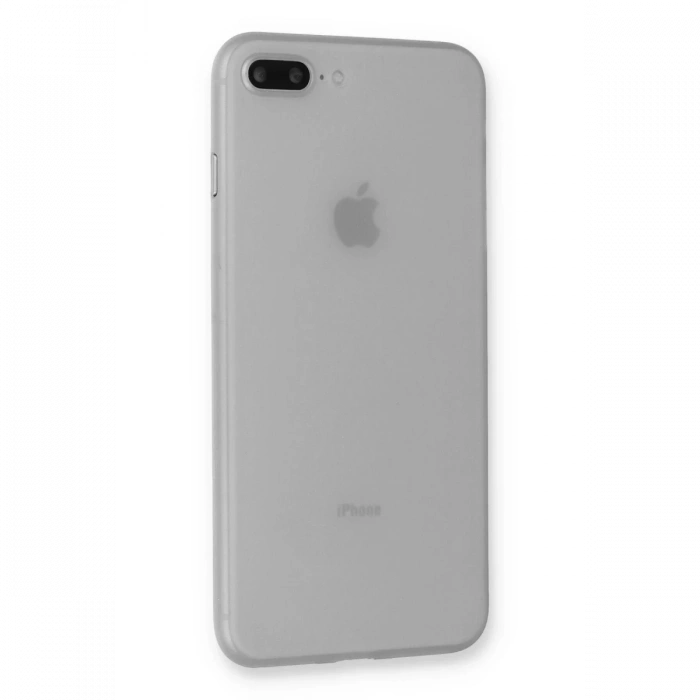 Newface iPhone 7 Plus Kılıf PP Ultra İnce Kapak - Beyaz