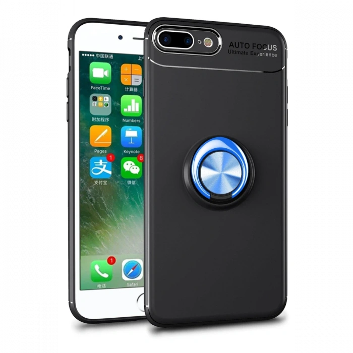 Newface iPhone 7 Plus Kılıf Range Yüzüklü Silikon