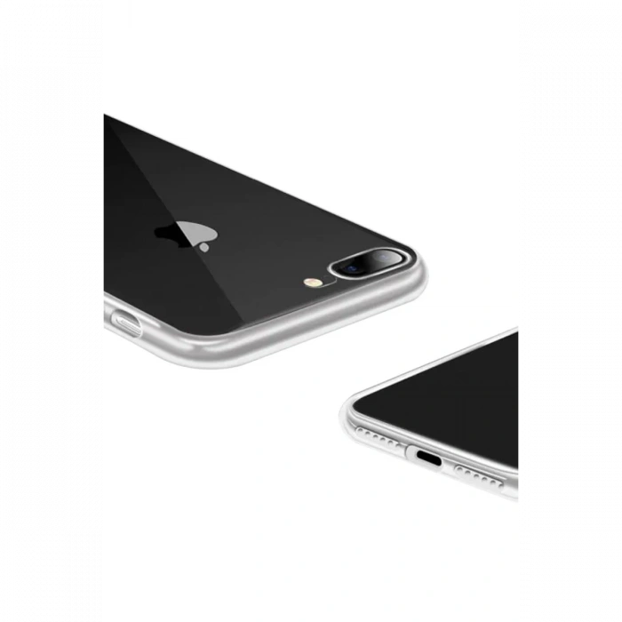 Newface iPhone 8 Plus Kılıf Lüx Şeffaf Silikon