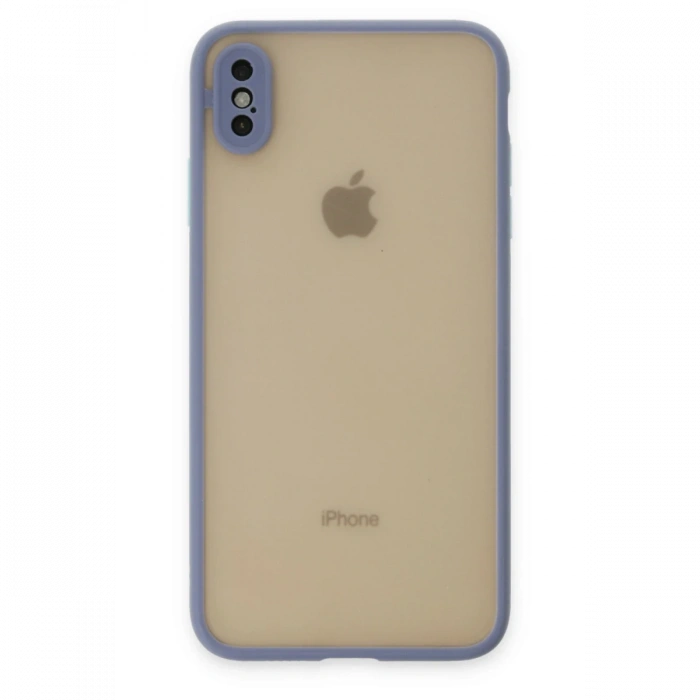 Newface iPhone X Kılıf Montreal Silikon Kapak - Gri