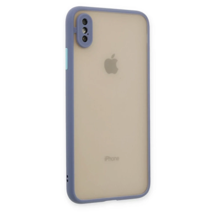 Newface iPhone X Kılıf Montreal Silikon Kapak - Gri