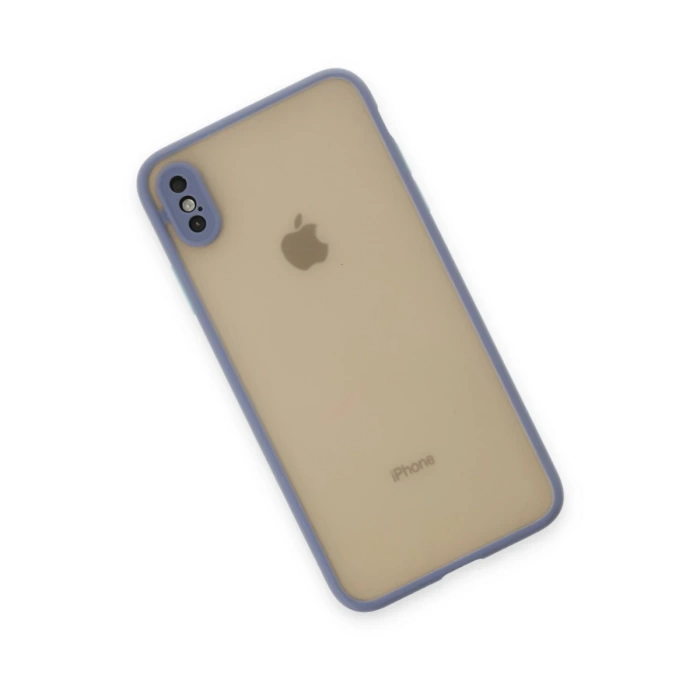 Newface iPhone X Kılıf Montreal Silikon Kapak - Gri