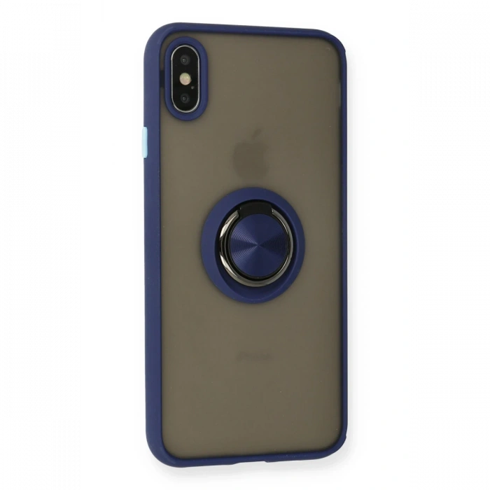 Newface iPhone X Kılıf Montreal Yüzüklü Silikon Kapak