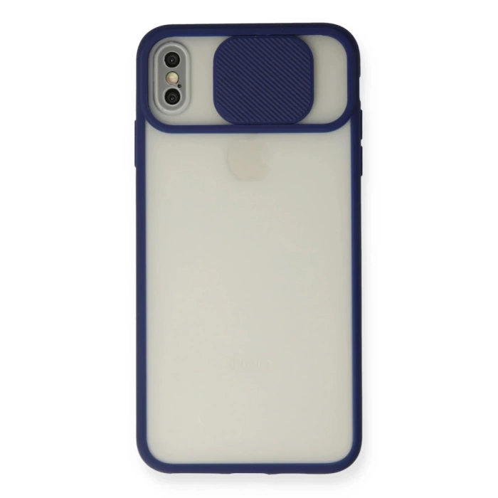 Newface iPhone X Kılıf Palm Buzlu Kamera Sürgülü Silikon
