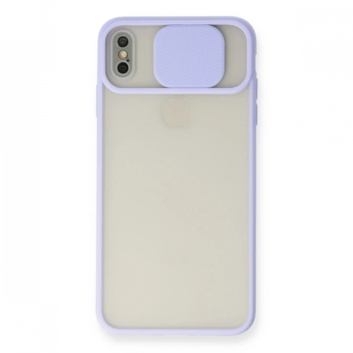 Newface iPhone X Kılıf Palm Buzlu Kamera Sürgülü Silikon