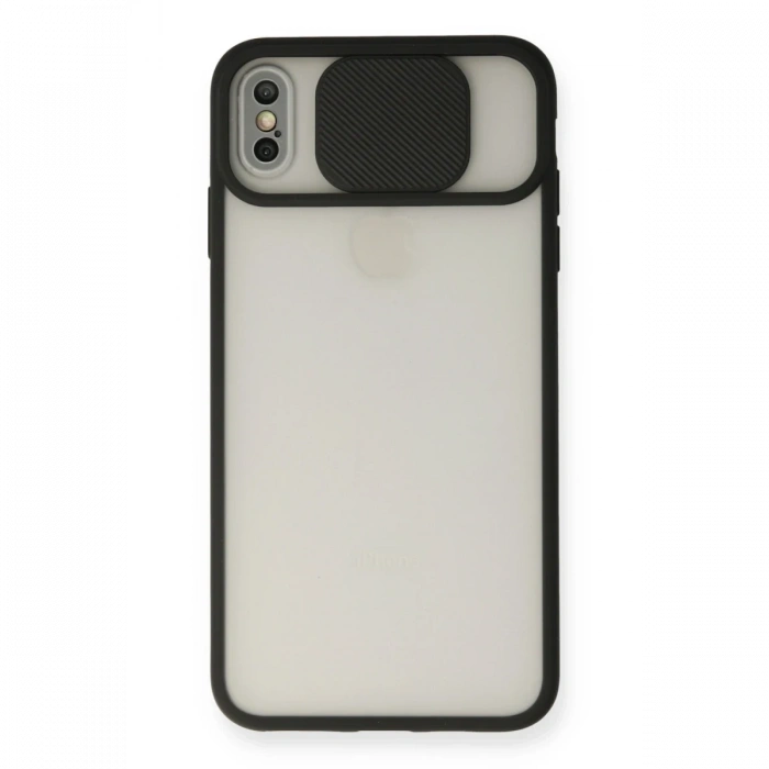 Newface iPhone X Kılıf Palm Buzlu Kamera Sürgülü Silikon