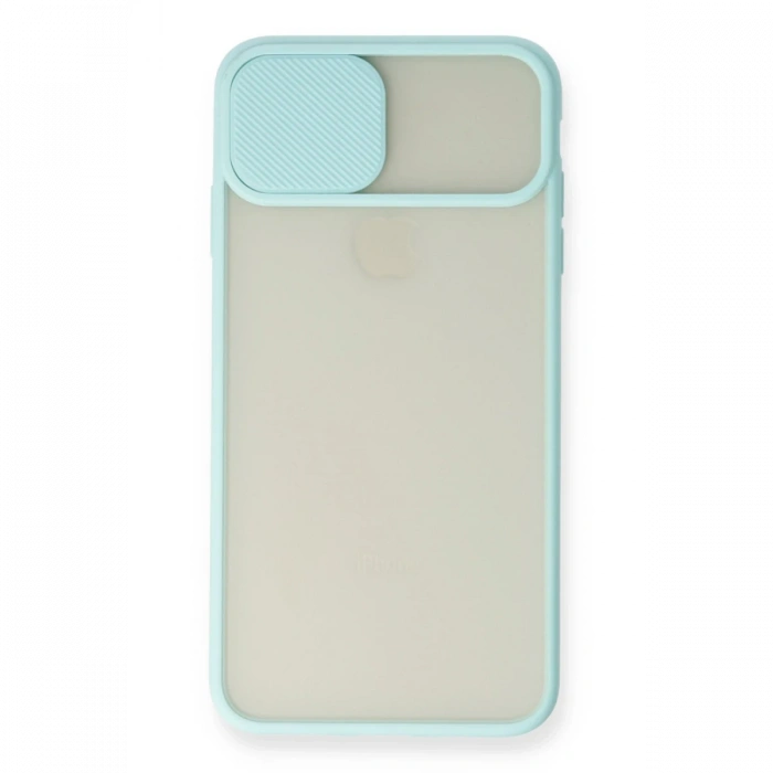 Newface iPhone X Kılıf Palm Buzlu Kamera Sürgülü Silikon