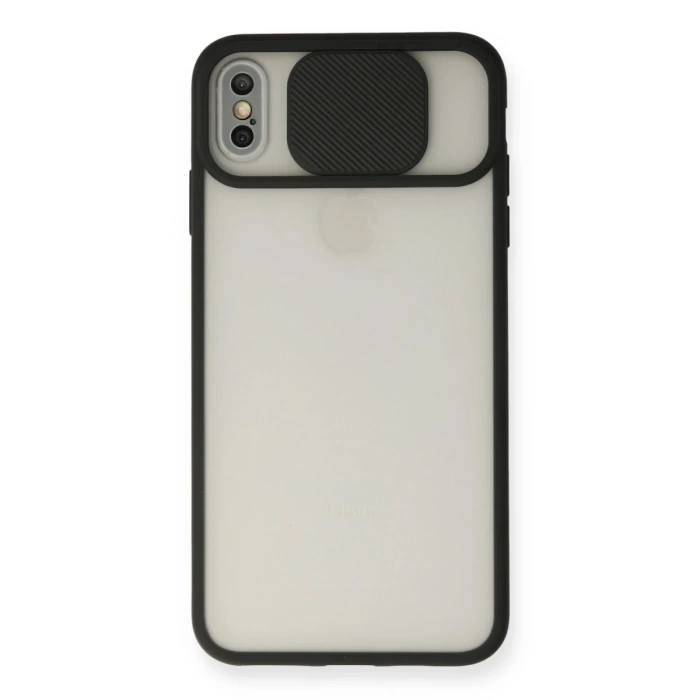 Newface iPhone X Kılıf Palm Buzlu Kamera Sürgülü Silikon