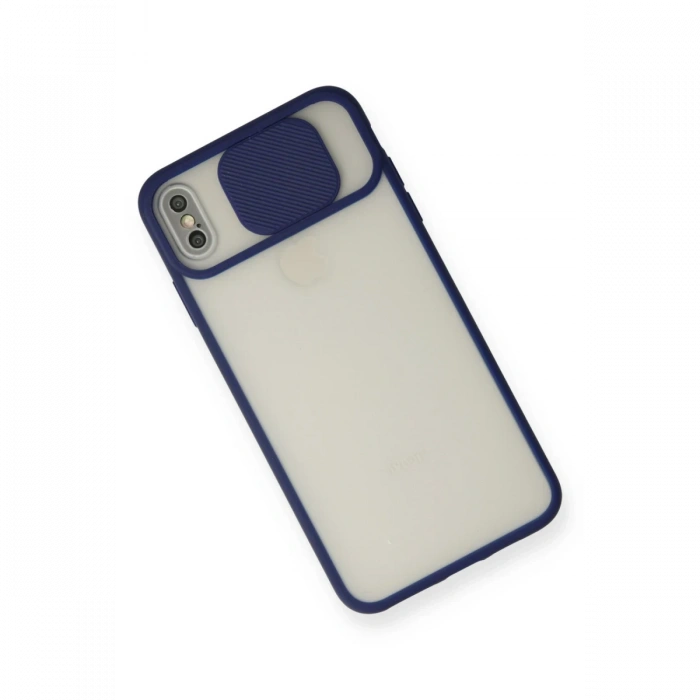 Newface iPhone X Kılıf Palm Buzlu Kamera Sürgülü Silikon