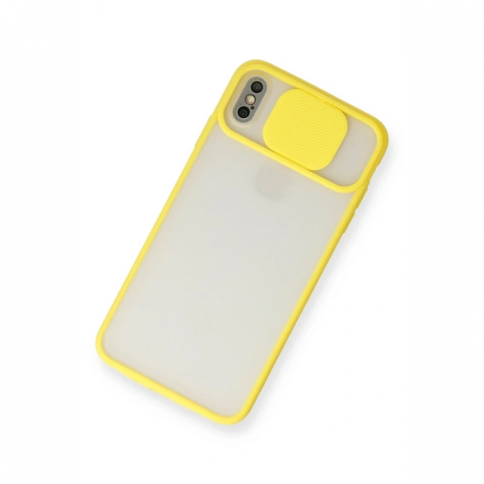 Newface iPhone X Kılıf Palm Buzlu Kamera Sürgülü Silikon