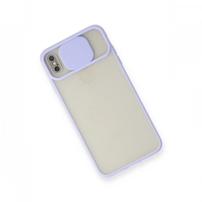 Newface iPhone X Kılıf Palm Buzlu Kamera Sürgülü Silikon