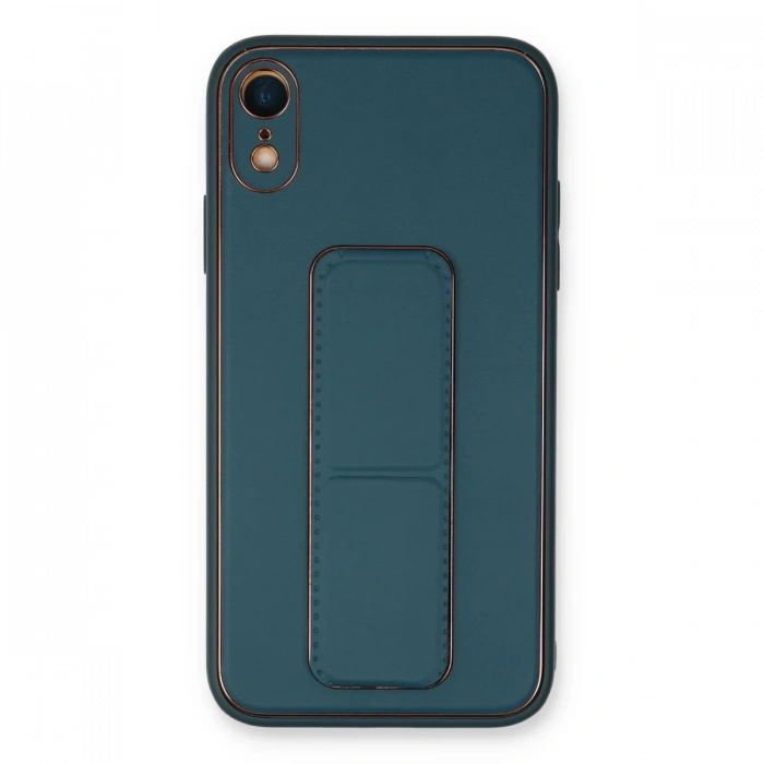 Newface iPhone XR Kılıf Coco Deri Standlı Kapak