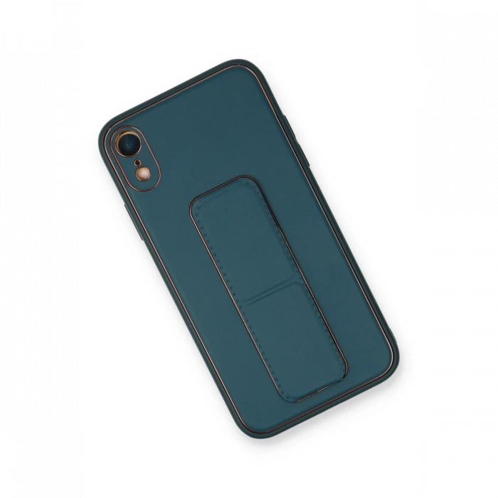 Newface iPhone XR Kılıf Coco Deri Standlı Kapak