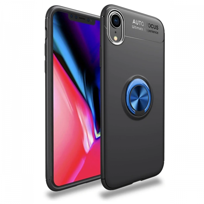 Newface iPhone XR Kılıf Range Yüzüklü Silikon