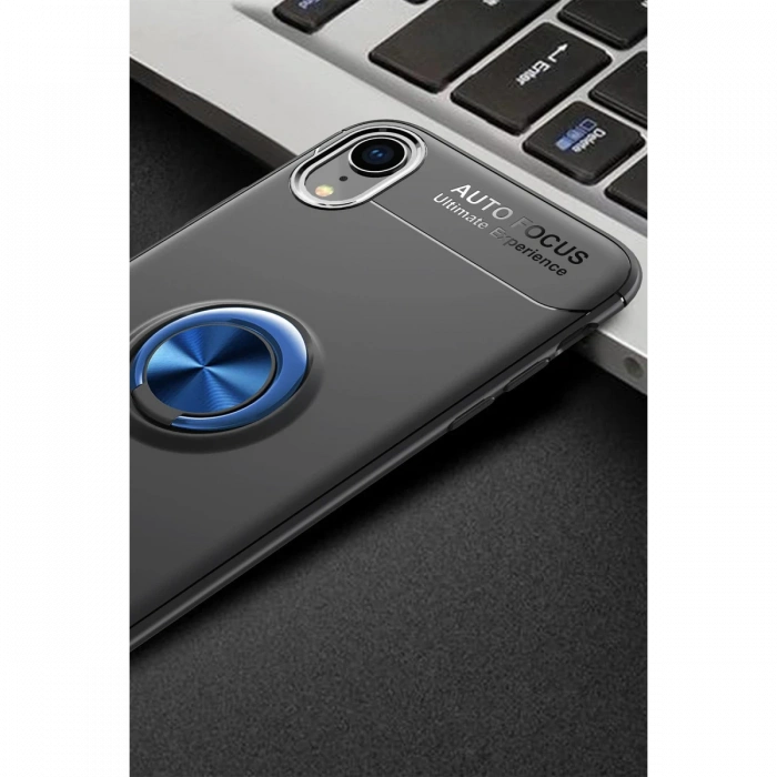 Newface iPhone XR Kılıf Range Yüzüklü Silikon