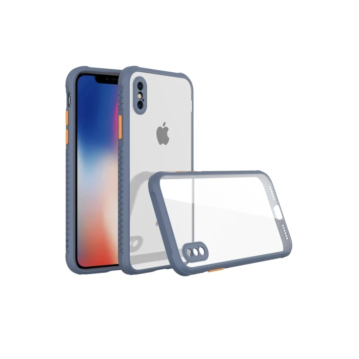 Newface iPhone XS Max Kılıf Miami Şeffaf Silikon