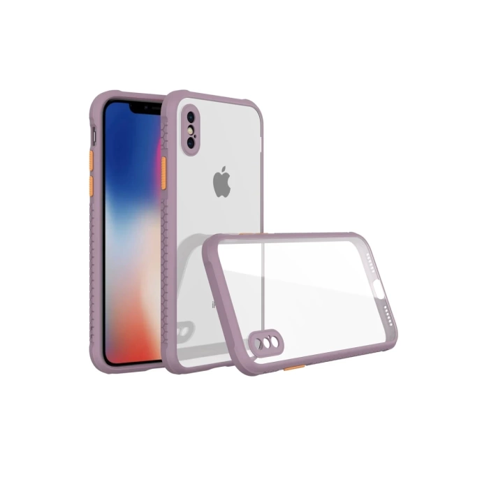 Newface iPhone XS Max Kılıf Miami Şeffaf Silikon
