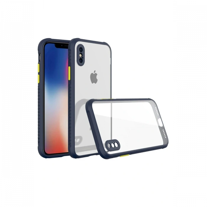 Newface iPhone XS Max Kılıf Miami Şeffaf Silikon