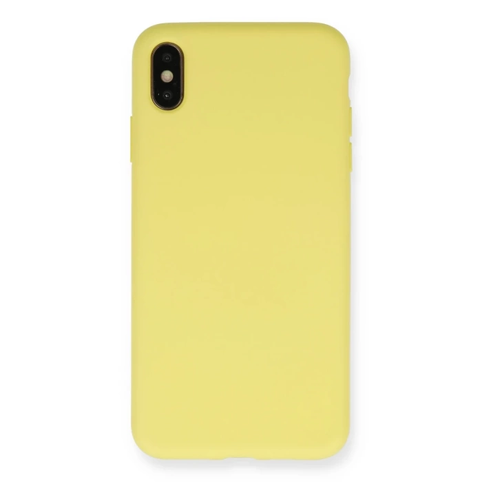 Newface iPhone XS Max Kılıf Nano içi Kadife Silikon