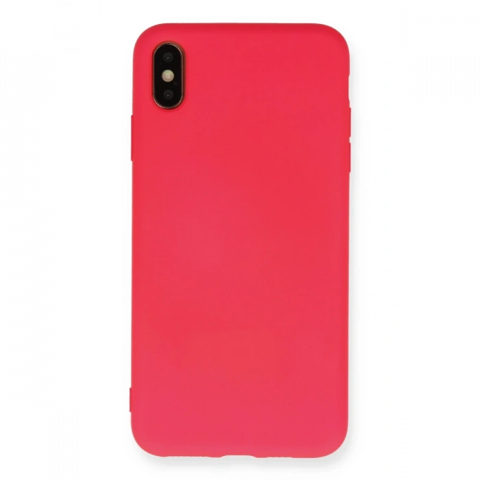 Newface iPhone XS Max Kılıf Nano içi Kadife Silikon