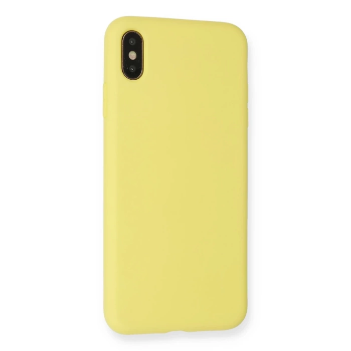 Newface iPhone XS Max Kılıf Nano içi Kadife Silikon