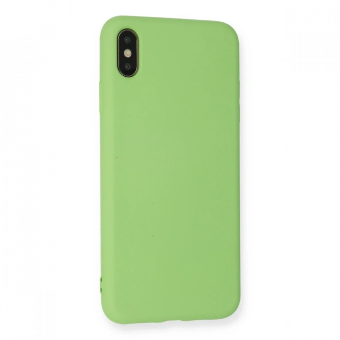 Newface iPhone XS Max Kılıf Nano içi Kadife Silikon