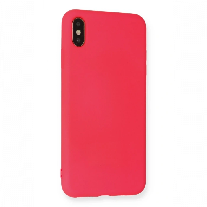 Newface iPhone XS Max Kılıf Nano içi Kadife Silikon