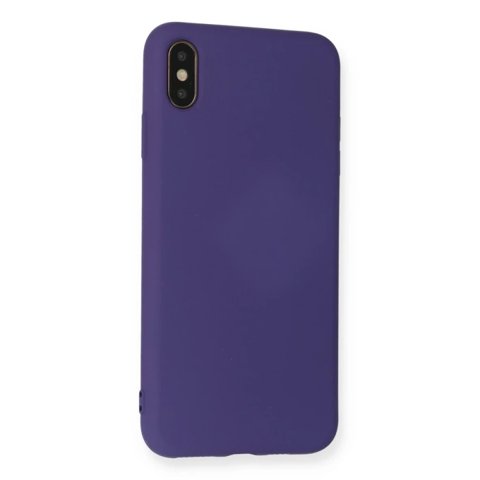 Newface iPhone XS Max Kılıf Nano içi Kadife Silikon