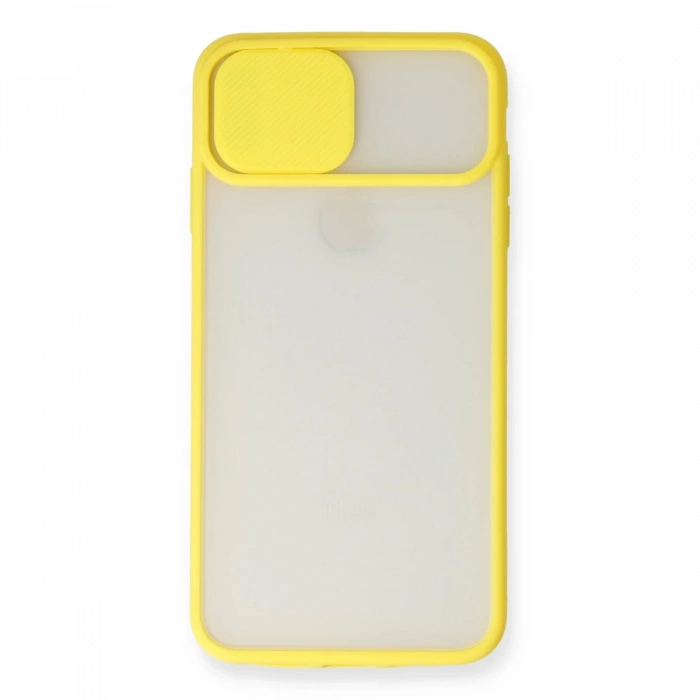Newface iPhone XS Max Kılıf Palm Buzlu Kamera Sürgülü Silikon