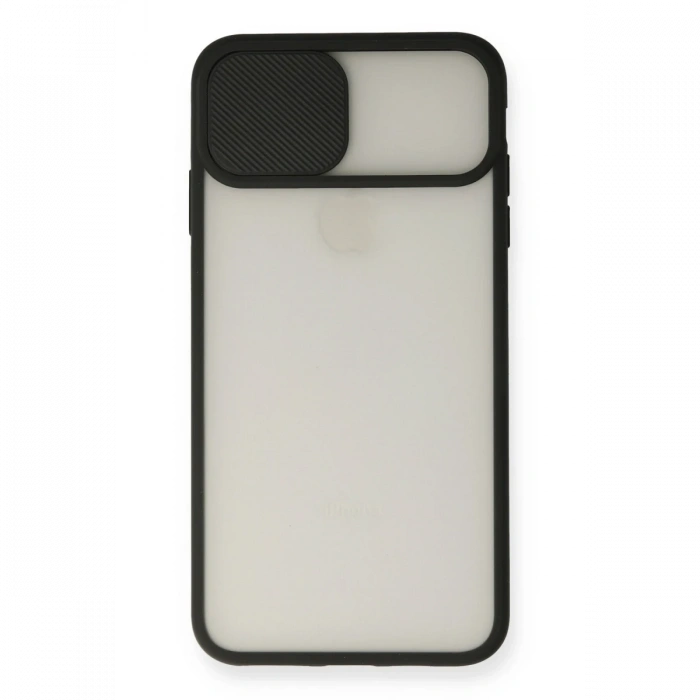 Newface iPhone XS Max Kılıf Palm Buzlu Kamera Sürgülü Silikon