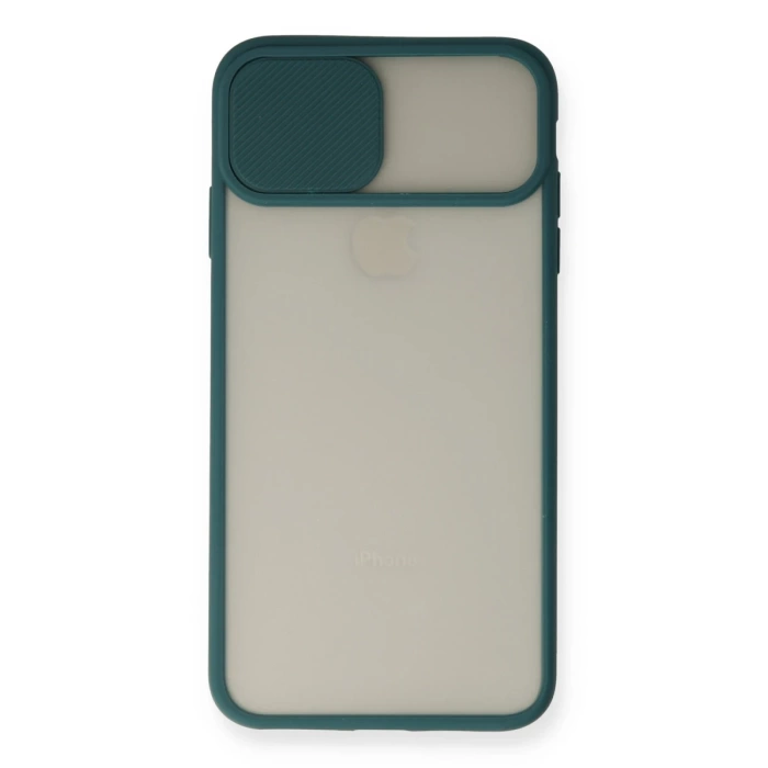 Newface iPhone XS Max Kılıf Palm Buzlu Kamera Sürgülü Silikon