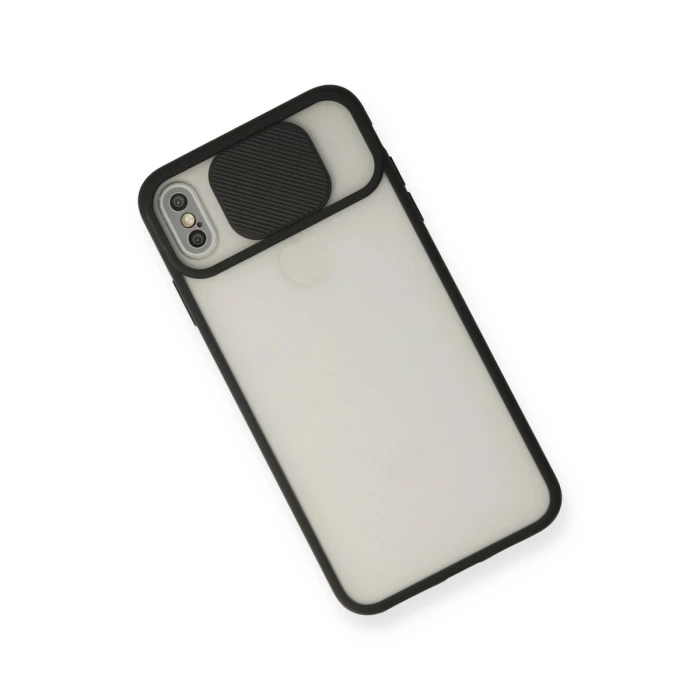 Newface iPhone XS Max Kılıf Palm Buzlu Kamera Sürgülü Silikon