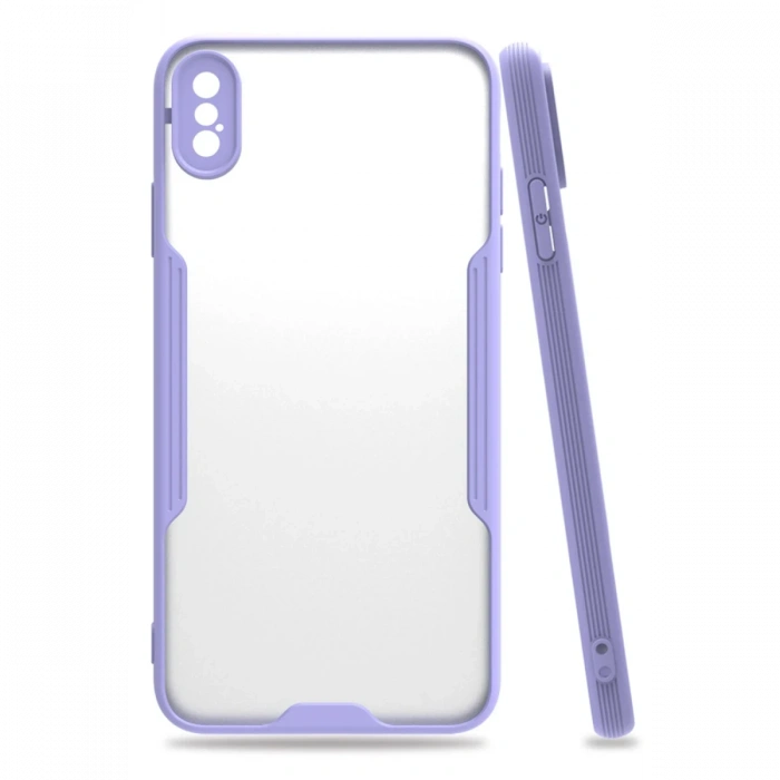 Newface iPhone XS Max Kılıf Platin Silikon