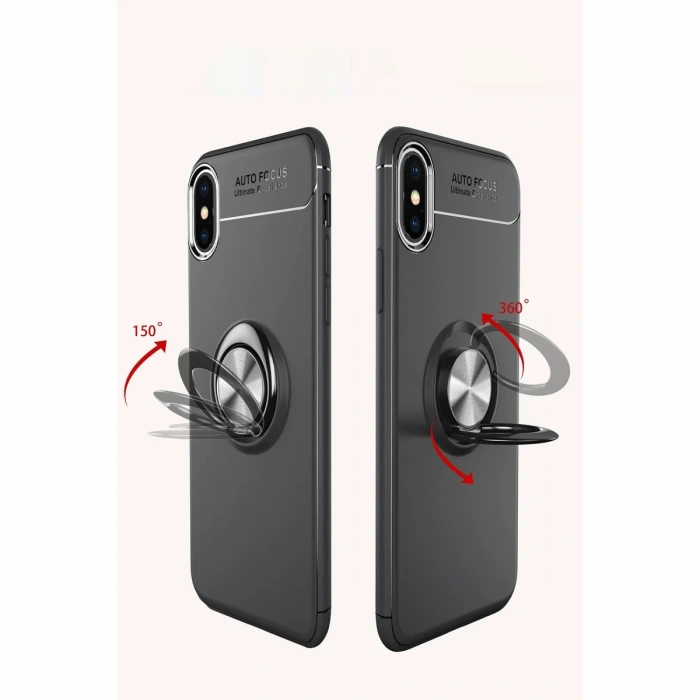 Newface iPhone XS Max Kılıf Range Yüzüklü Silikon